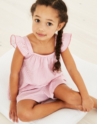 Check Short Pyjama Set (112yrs) Baby & Children's Sale The White