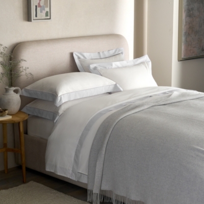 White company grey discount throw