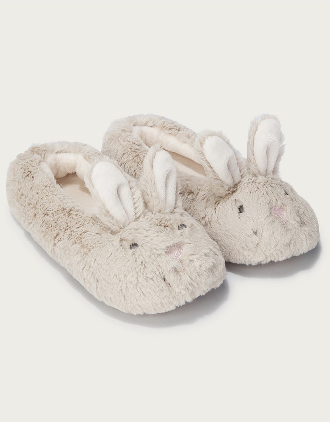Slippers – Childrenu0027s Bunny Slippers  Girlsu0027 Sleepwear  The White Company