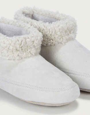 grey slipper boots