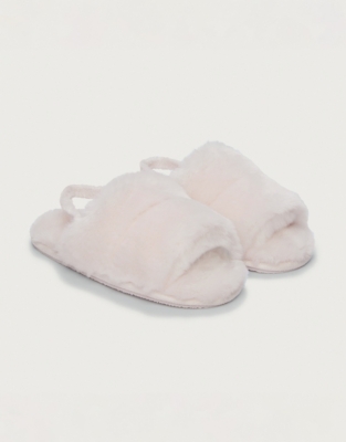 Children s Pink Faux Fur Slider Slippers Baby Children s Sale