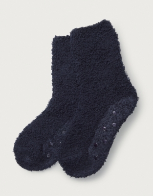 Childrens Blue Snuggle Socks