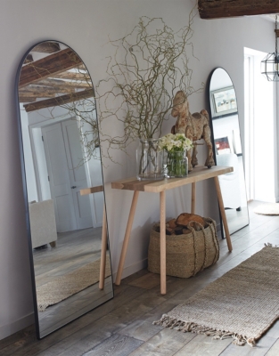 Chiltern Fine Metal Full Length Arch Mirror