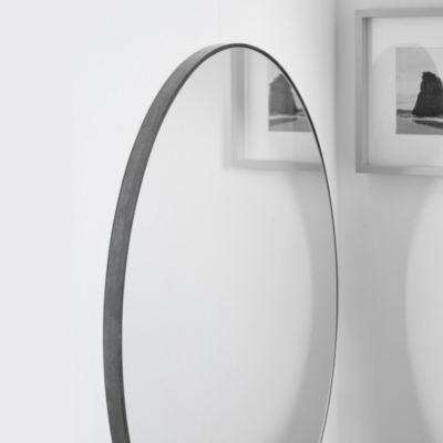 Chiltern Thin Metal Oval Mirror Mirrors The White Company UK