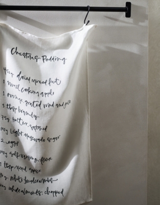 Christmas Pudding Recipe Glass Cloth Tea Towels – Set of 2