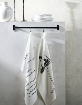 Christmas Pudding Recipe Glass Cloth Tea Towels – Set of 2