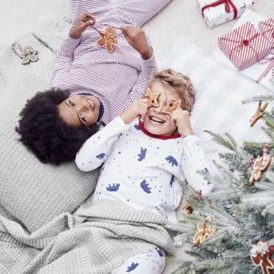 White company christmas cheap pjs