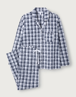 Christmas Tree Check Pajama Set Sleepwear Sale The White Company US