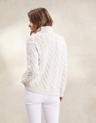 chunky funnel neck jumper