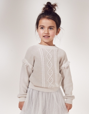Chunky Cable-Knit Sweater (1-6yrs)