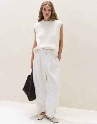 Chunky Knit Tank with Cotton