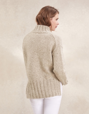 Chunky Longline Jumper With Alpaca | Clothing Sale | The White Company UK