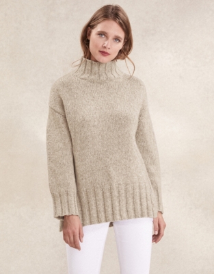 Chunky Longline Jumper With Alpaca | Clothing Sale | The White Company UK