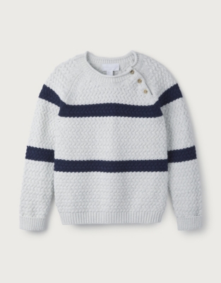 Chunky Stripe Jumper (0-18 months) | Baby Boys' | The White Company UK