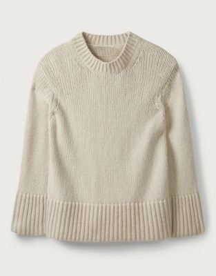 Chunky Swing Jumper with Alpaca | Clothing Sale | The White Company UK