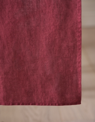 Claret Pure Linen Table Runner