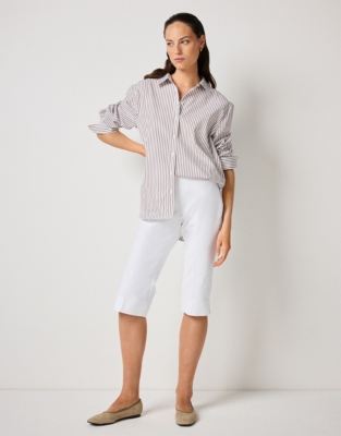 Classic Capri Trousers - White