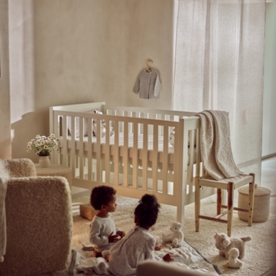 White company clearance crib