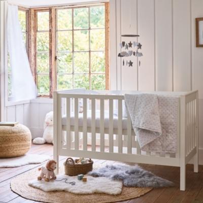 White company store cot bed