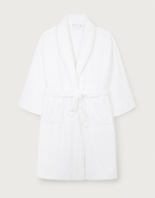 Classic Cotton Midi Robe Robes & Dressing Gowns The White Company UK
