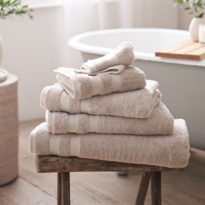  White Classic Luxury Soft Beige Bath Sheet Towels