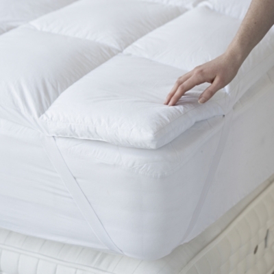 Classic Duck Down Mattress Topper Toppers & Protectors The White
