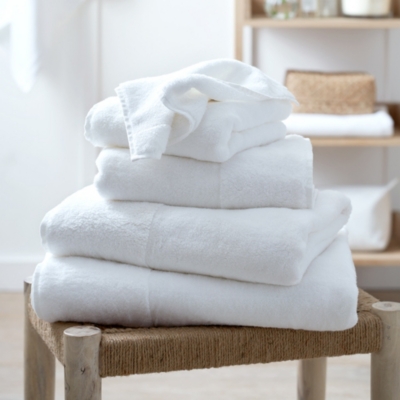 White Company Waffle Edge Spa Bath Towel