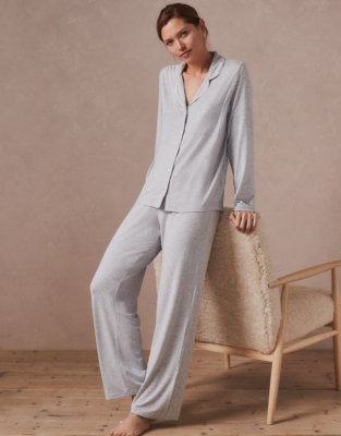 White company best sale jersey pyjamas