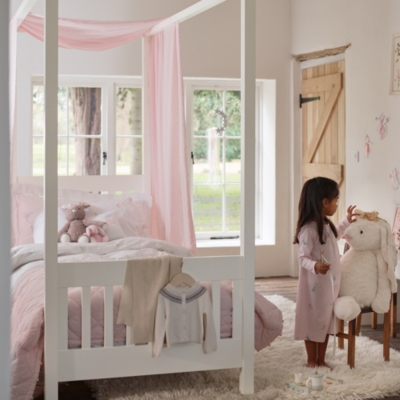 Four poster deals bed white company