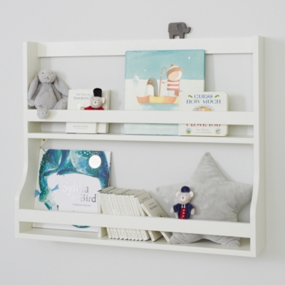 Childrens deals white shelves