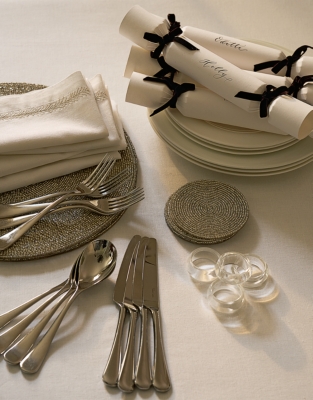 Clear Glass Napkin Rings – Set of 4