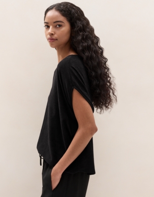 Cocoon Velvet Jersey Top