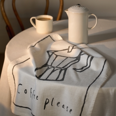 Coffee Please Tea Towel