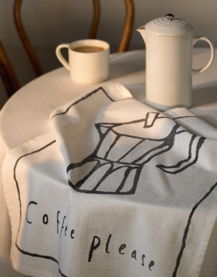 Coffee Please Tea Towel