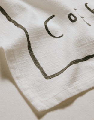 Coffee Please Tea Towel