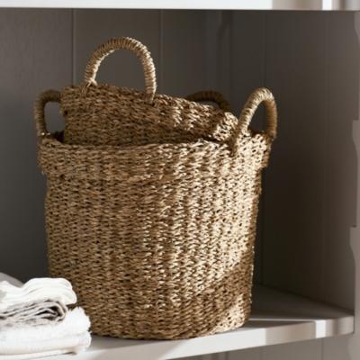 Cole Seagrass Baskets – Set of 2