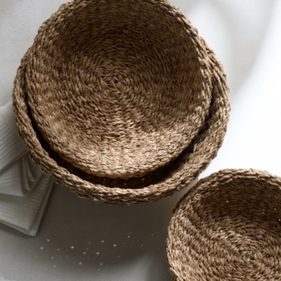 Cole Seagrass Baskets – Set of 3