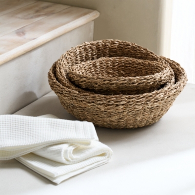 Cole Seagrass Baskets – Set of 3