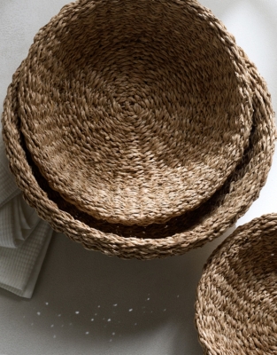 Cole Seagrass Baskets – Set of 3