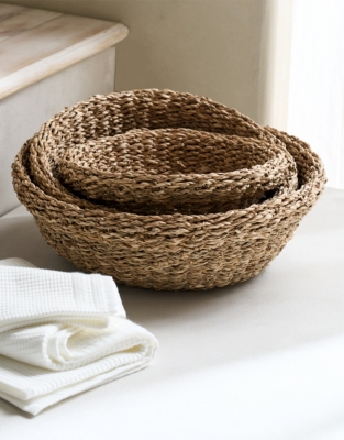 Cole Seagrass Baskets – Set of 3