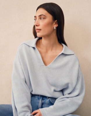Collared Jumper with Cashmere