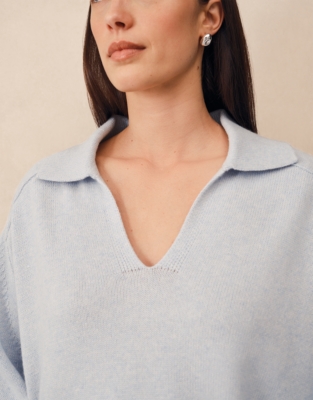 Collared Jumper with Cashmere