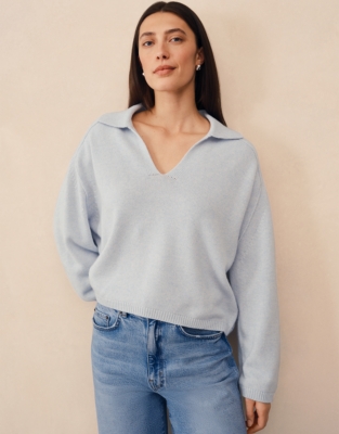 Collared Jumper with Cashmere