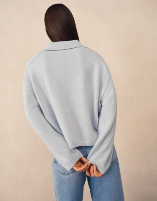 Collared Jumper with Cashmere