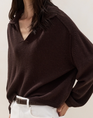 Collared Jumper with Cashmere