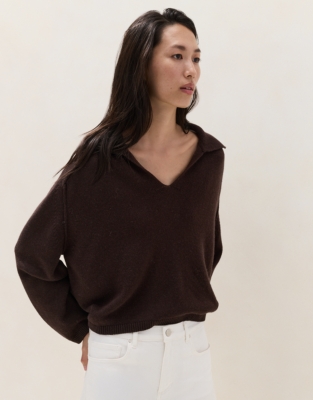 Collared Jumper with Cashmere