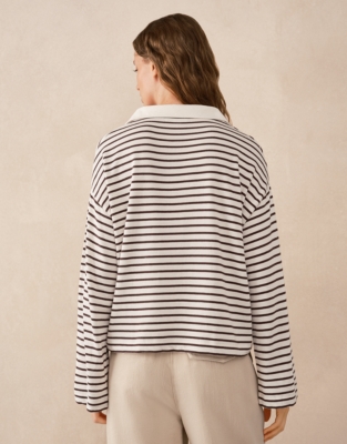 Collared Stripe Top 