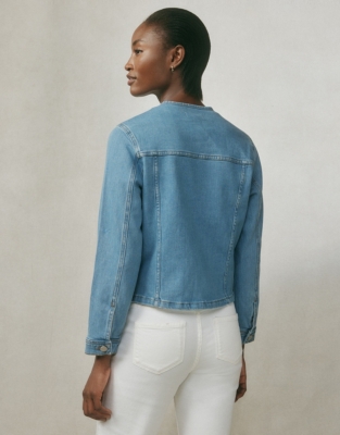 The white company outlet denim jacket