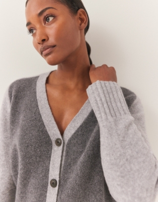 Colourblock Boxy Cardigan