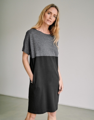 Colourblock Cocoon Dress Clothing Sale The White Company UK